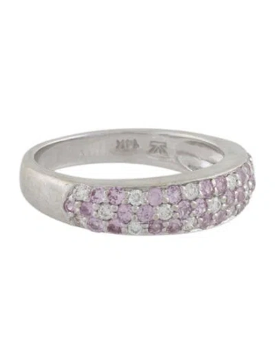 Pre-owned Le Vian 14k Sapphire & Diamond Band In Multi