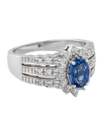 Pre-owned Le Vian 14k Sapphire & Diamond Cocktail Ring In Multi