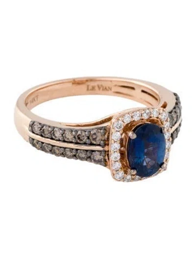 Pre-owned Le Vian 14k Sapphire & Diamond Cocktail Ring In Multi