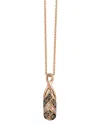 Le Vian 14k Strawberry Gold 0.11 Ct. Tw. Diamond Pendant Necklace