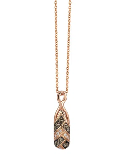 Le Vian 14k Strawberry Gold 0.11 Ct. Tw. Diamond Pendant Necklace