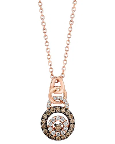 Le Vian 14k Strawberry Gold 0.24 Ct. Tw. Diamond Pendant Necklace