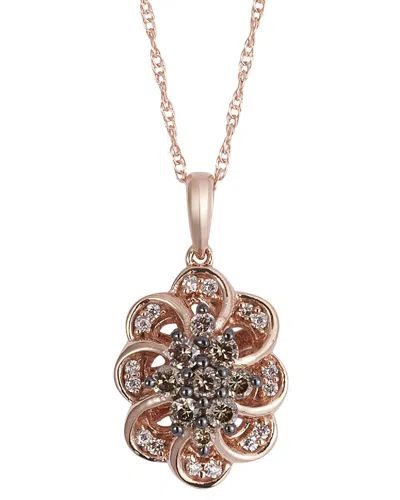 Le Vian 14k Strawberry Gold 0.26 Ct. Tw. Diamond Pendant Necklace