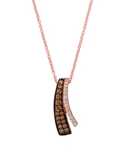Le Vian 14k Strawberry Gold 0.32 Ct. Tw. Diamond Pendant Necklace