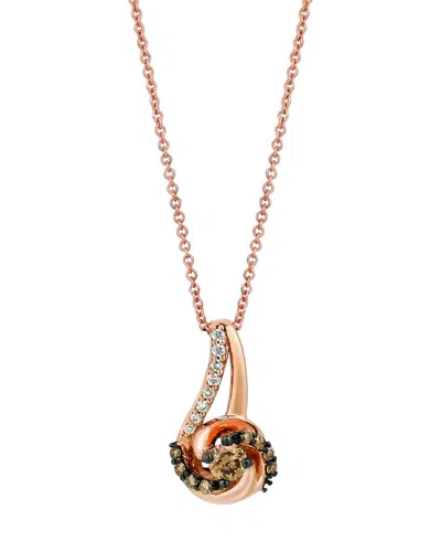 Le Vian 14k Strawberry Gold 0.33 Ct. Tw. Diamond Pendant Necklace