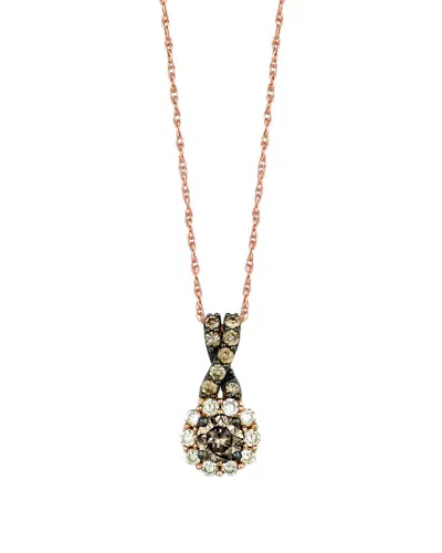 Le Vian 14k Strawberry Gold 0.47 Ct. Tw. Diamond Pendant Necklace