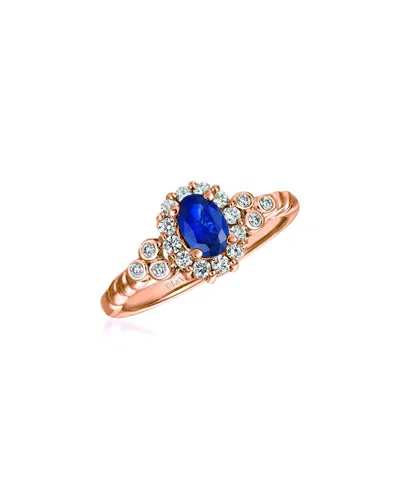 Le Vian ® 14k Strawberry Gold 0.74 Ct. Tw. Diamond & Sapphire Ring