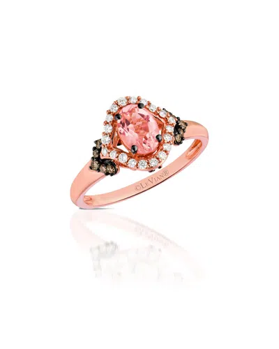 Le Vian 14k Strawberry Gold 0.90 Ct. Tw. Diamond & Morganite Ring