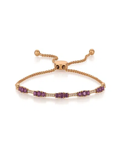 Le Vian ® 14k Strawberry Gold 1.06 Ct. Tw. Diamond & Amethyst Bracelet