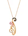 Le Vian ® 14k Strawberry Gold 1.12 Ct. Tw. Diamond & Morganite Pendant Necklace In Gold