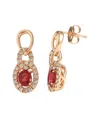 Le Vian 14k Strawberry Gold 1.22 Ct. Tw. Diamond & Ruby Earrings