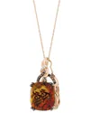 Le Vian 14k Strawberry Gold 13.66 Ct. Tw. Diamond & Smoky Quartz Pendant Necklace