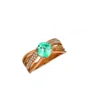 Le Vian ® 14k Strawberry Gold 2.20 Ct. Tw. Diamond & Blue Zircon Ring