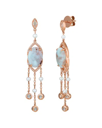 Le Vian 14k Strawberry Gold 7.08 Ct. Tw. Aquaprase Earrings