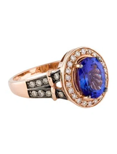 Pre-owned Le Vian 14k Tanzanite & Diamond Cocktail Ring In Multi