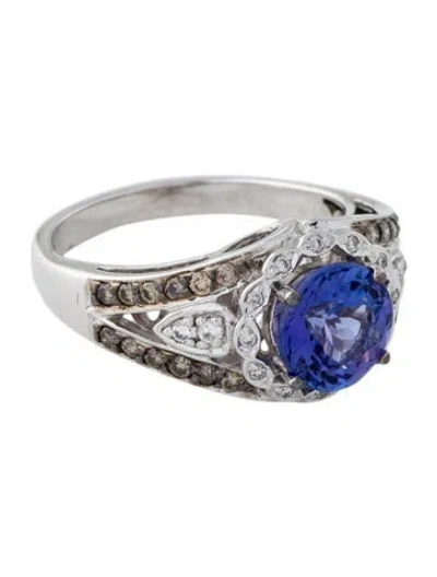 Pre-owned Le Vian 14k Tanzanite & Diamond Cocktail Ring In Multi