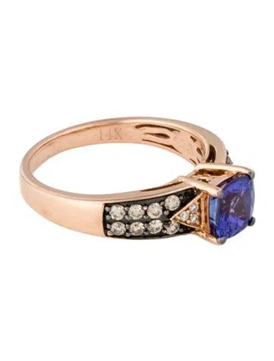 Pre-owned Le Vian 14k Tanzanite & Diamond Cocktail Ring In Multi