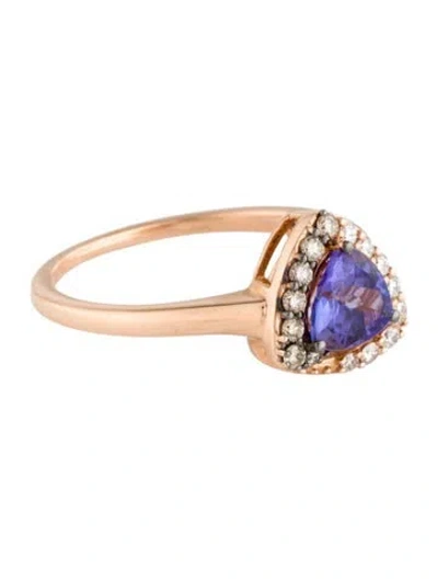 Pre-owned Le Vian 14k Tanzanite & Diamond Cocktail Ring In Multicolor