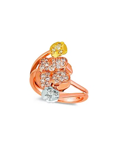 Le Vian 14k Tri-tone 0.01 Ct. Tw. Diamond Eternity Ring In Gold