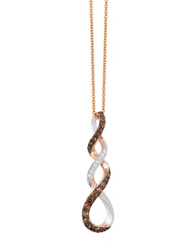 Le Vian 14k Two Tone Gold 0.48 Ct. Tw. Diamond Pendant Necklace