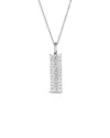 Le Vian 14k W/g Pend 0.14 Dia In Silver