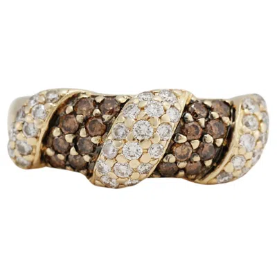 Pre-owned Le Vian 14k Yellow Gold Diamond Ring, Size 6.75 - 5.0g