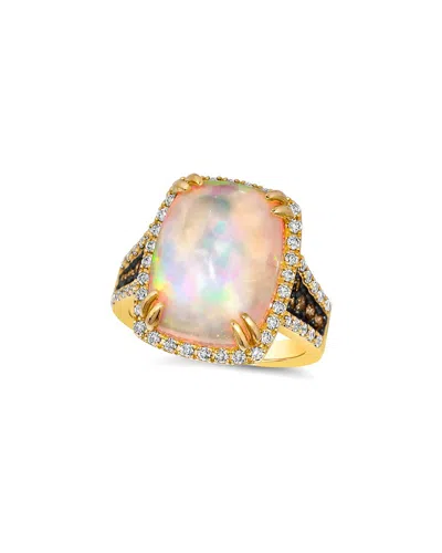 Le Vian 14k Y/g Ring 0.72 Dia 5.50 Op |ew| In Pink