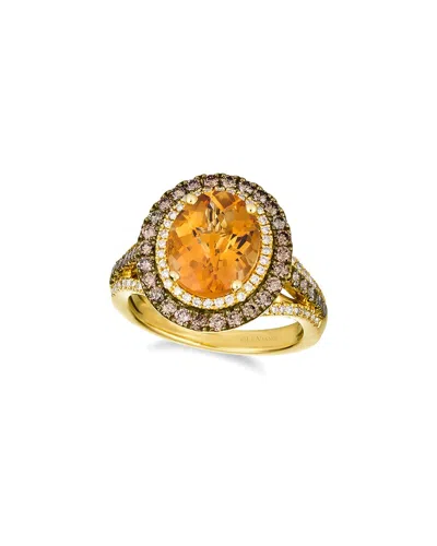 Le Vian 14k Y/g Ring 1.01 Dia 2.70 Ct |h| In Brown