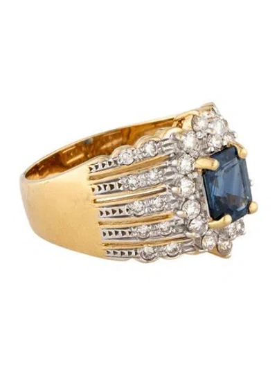 Pre-owned Le Vian 18k 1.85ct Sapphire & Diamond Cocktail Ring In Multicolor