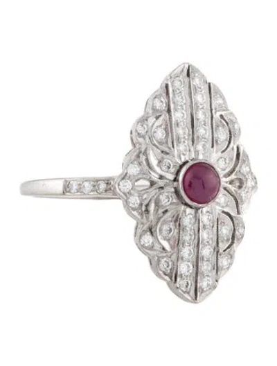 Pre-owned Le Vian 18k Ruby & Diamond Cocktail Ring In Multicolor