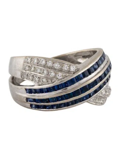 Pre-owned Le Vian 18k Sapphire & Diamond Cocktail Ring In Multi