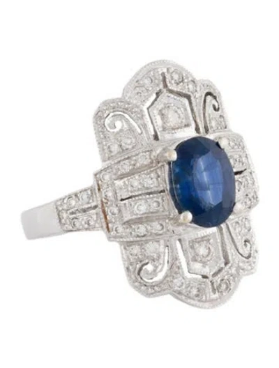 Pre-owned Le Vian 18k Sapphire & Diamond Cocktail Ring In Multi