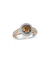 Le Vian ® 18k Two-tone 1.37 Ct. Tw. Diamond Half-eternity Ring