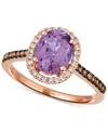 Le Vian Amethyst (1-3/8 Ct. T.w.) & Diamond (1/4 Ct. T.w) Ring In 14k Rose Gold In Gold