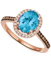 Le Vian Amethyst (1-3/8 Ct. T.w.) & Diamond (1/4 Ct. T.w) Ring In 14k Rose Gold (also In Citrine, Deep Sea B In Gold