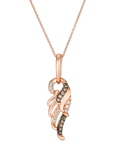 Le Vian ® Angel Wing 14k Rose Gold 0.20 Ct. Tw. Diamond Pendant