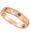 Le Vian Anywear Everywear Blueberry Sapphire (1/6 Ct. T.w.) Or Pink Sapphire (1/6 Ct. T.w.) & White Sapphire
