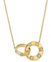 Le Vian Anywear Everywear Nude Diamond Interlocking Circle Adjustable 19" Pendant Necklace (1/10 Ct. T.w.) I In Gold