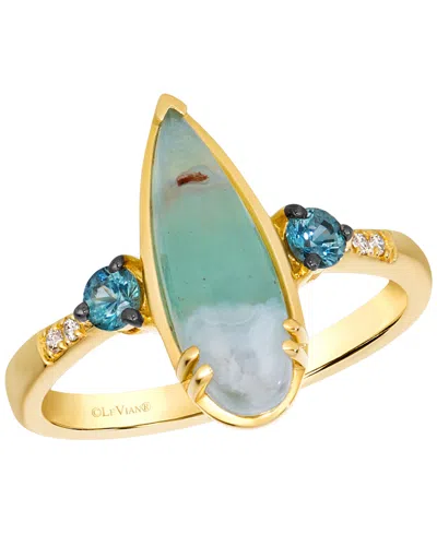 Le Vian Aquaprase, Montana Sapphire (1-3/4 Ct. T.w.) & Nude Diamond Ring In 14k Honey Gold