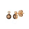 Le Vian Babor Ladies Chocolate Diamonds Earrings Set In 14k Strawberry Gold In Pink/rose Gold Tone/gold Tone
