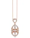 Le Vian ® Baguette 14k Rose Gold 1.05 Ct. Tw. Diamond Pendant