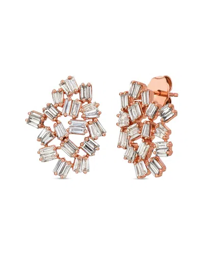 LE VIAN LE VIAN® BAGUETTE FRENZY 14K ROSE GOLD 1.25 CT. TW. DIAMOND EARRINGS