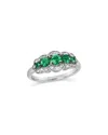 Le Vian ® Balance 14k 0.72 Ct. Tw. Diamond & Emerald Half-eternity Ring