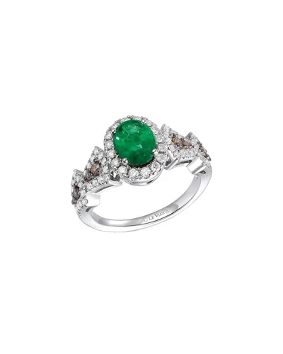 Le Vian ® Balance 14k 0.97 Ct. Tw. Diamond & Emerald Ring In Metallic