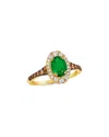 Le Vian Balance 14k 1.09 Ct. Tw. Diamond & Emerald Ring