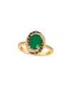 Le Vian Balance 14k 1.42 Ct. Tw. Diamond & Emerald Ring