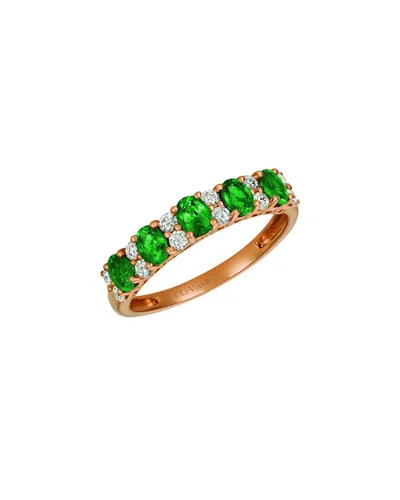 Le Vian ® Balance 14k Rose Gold 1.00 Ct. Tw. Diamond & Emerald Ring