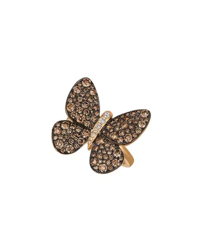 Le Vian ® Beautiful Creations 14k Rose Gold 1.83 Ct. Tw. Diamond Cocktail Ring In Burgundy