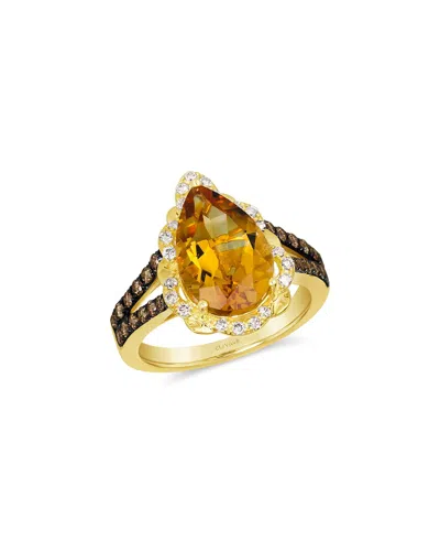 Le Vian ® Big Stone 14k 4.30 Ct. Tw. Diamond & Citrine Ring