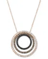 Le Vian Exotics 14k Rose Gold 1.40 Ct. Tw. Diamond Circle Pendant In Rose Gold